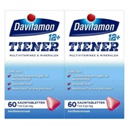 GratisVerzending2xDavitamonTiener12Aardbei60kauwtabletten
