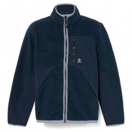 Timberland-SherpaMixMediaFleece-FleecevestmaatSblauw