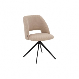 GoossensEetkamerstoelDemileuning-Textielzonderarmleuning