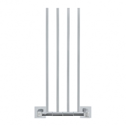 QUVIOHanddoekenrekmet4armen-445cm-RVS-Zilver