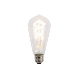 LUEDDE27LEDlampspiraalfilamentST645W400lm2200K