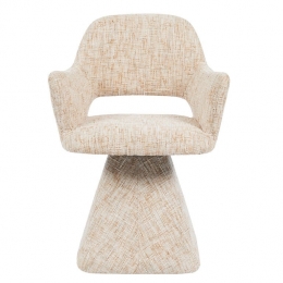 Bronx71EetkamerstoelJoshdraaibaarchenillebeige