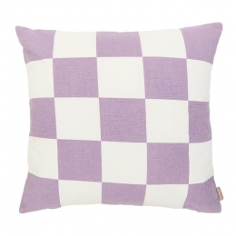 byfonQCheckSierkussen50x50cm-Lavendel