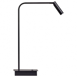 Beliani-LAWSON-Bureaulamp-Zwart-Metaal