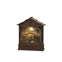 Sneeuwlantaarnkerststal255cmKonstsmide-Konstsmide