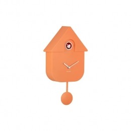 Karlsson-WandklokModernCuckoo-Oranje-215x85x41cm