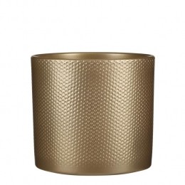 MicaDecorationsEraBloempot-H215x23cm-Relif-Goud