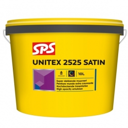 SPSUnitex2525SatinMuurverf-OpKleurGemengd-10L