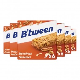 6xHeroBtweenMueslireepPindakaas6x25gr