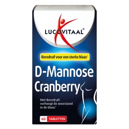 GratisVerzending3xLucovitaalD-MannoseCranberryBlaasfunctie60tabletten