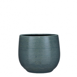 MicaDecorationsGabrielBloempot25cmBlauw