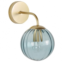 Beliani-BOOMI-Wandlamp-Blauw-Metaal