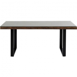 KareDesignConleyEettafel180X90Cm-HoutEnZwartMetaal