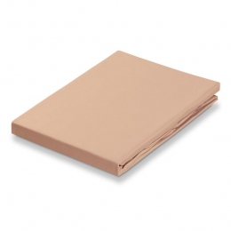 SatinHoeslakenPraline90x200cmBeigeBruinSatijnkatoen