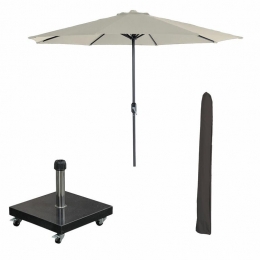 GardenImpressionsLotusparasol300cm-ecruEurekavoetenhoes