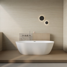 VrijstaandLigbadSalenziFlow165x83x50cmMatWit