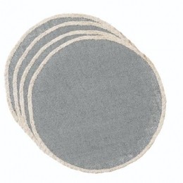 CreativeTops-PlacematsSetvan4StuksGewevenGrijs39cm-Cr