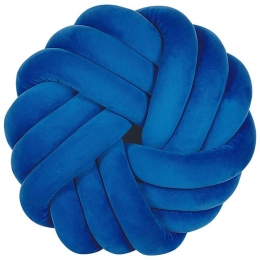 Beliani-AKOLA-Sierkussen-Blauw-30x30cm-Fluweel