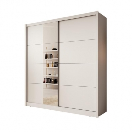 Meubella-KledingkastAzul-Wit-205cm-Metspiegel