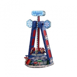 Thespinningsnowflakewith45vadaptorkerstfiguurLEMAX-Lemax