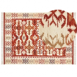 Beliani-VOSKEVAZ-Kelimvloerkleed-Multicolor-160x230cm-Wol