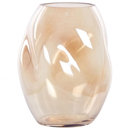 Beliani-GERAKINI-Decoratievevaas-Oranje-Glas