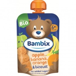 6xBambixKnijpzakjeAppelBanaanSinaasappelKoekjesBio6M100gr