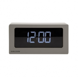 Karlsson-TableclockBoxedLEDwarmgrey