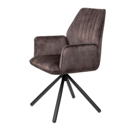 Puur-Carmeneetkamerstoel-donkerbruin