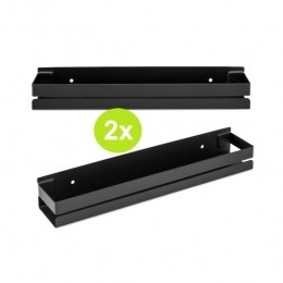 XIVADADoucherek-Boren-31cm-Industrieel-Rvs-Zwart-2stuks