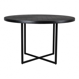 DutchboneClassEettafelVisgraat-120cm-Zwart