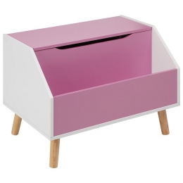 Beliani-CASPER-Opbergdoos-Roze-MDF