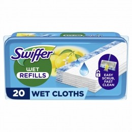 6xSwifferVochtigeVloerdoekjesCitrusFresh20stuks