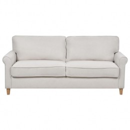Beliani-RONNEBY-Driezitsbank-Lichtbeige-Polyester