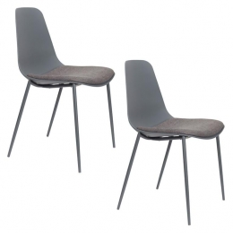 HousecraftLivingJeffreyEetkamerstoelGrijs-Setvan4