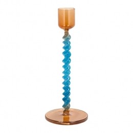 VillaCollectionStylesGlazenKandelaarTwist-BlauwOranje