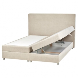 Beliani-ADMIRAL-Boxspringbed-Lichtbeige-160x200cm-Polyester