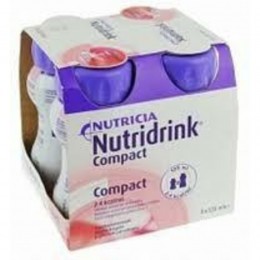 6xNutridrinkCompactAardbei4-Pack125ml