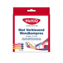 2xHeltiQNietVerklevendWondkompres5x5cm10stuks
