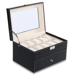 AreticaHorlogeboxluxemet20horlogecompartimentenzwart