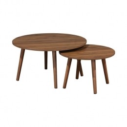 sweeek-Setvan2rondesalontafelsinwalnootkleurighout