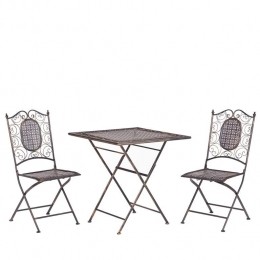 Beliani-BORMIO-Bistrosetvoor2-Zwart-IJzer