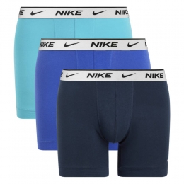 NikeEverydayCottonBoxershortBrief3-PackDonkerblauwBlauwTurquoise
