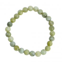 EdelsteenArmbandHerenGrootGroeneJade8mm21cm