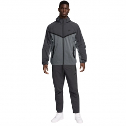 NikeTechSportswearWindrunnerWovenTrainingspakDonkergrijsGrijsZwart