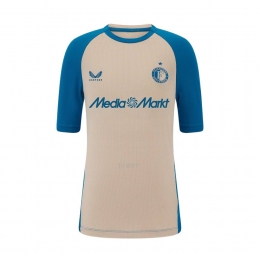 CastoreFeyenoordPre-MatchTrainingsshirt2025-2026KidsDonkerblauwGrijs