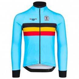 Bioracer-BelgiumIconTempestThermalLSJersey-FietsshirtmaatLblauw