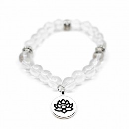 EdelsteenArmbandBergkristalLotus