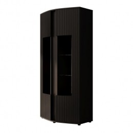 Meubella-VitrinekastMinsk-Zwart-87cm
