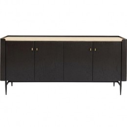 KareDesignMilanoDressoir-B180xD55XH85Cm-ZwartDonkerbruin